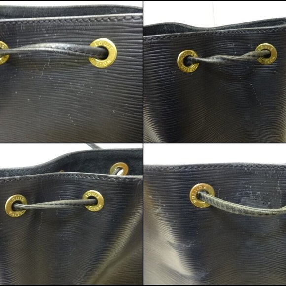 Noe Bucket & Drawstring Bag Black Epi Leather Shoulder Bag - Picture 6 of 12